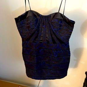 Dark blue and black mini Aqua cocktail dress